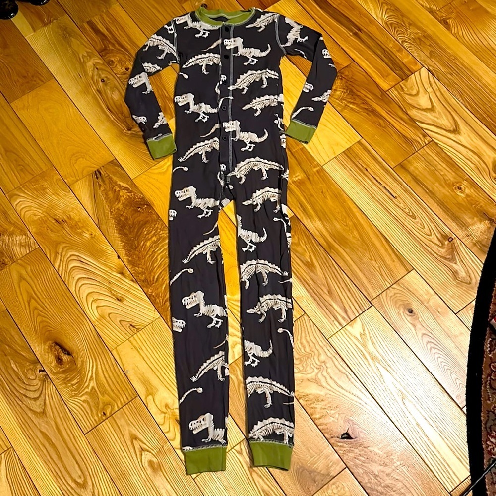 Lazy Ones “Zzzz Rex” Flapjack One-Piece Pajamas, Sz 8
